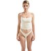 SUUKSESS - Canottiera da donna, scollo quadrato, estiva, Y2K, per uscire, basic, camicia, bianco, L