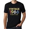 Ultrabasic Uomo Maglietta Original Parts 1966 60 Anni Idea Regalo 60° Compleanno T-Shirt Anniversario Stampa Grafica Vintage Anno 1966 novità Nero Profondo 5XL