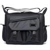 MenYiYDS Borsa A Tracolla Unisex Borsa a Tracolla per Uomo in Tela Satchel per Laptop con Retro Borsa da Uomo Leggera Universitaria Crossbody, Messenger Bag Studenti Libro Crossbody Borse, nero
