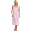 Suzy & Me Camicia da notte da donna 100% jersey di cotone con spalline estiva Meadow, rosa, 8-10