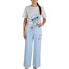 sarcia.eu Pigiama da Donna in Cotone, Pigiama a Due Pezzi con Maniche Corte e Pantaloni Lunghi (Stitch,Hello Kitty,Mickey Mouse)