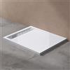 doporro Piatto Doccia Rettangolare 100x120x5 cm con Superficie Antiscivolo | Acrilico, Colore Bianco, Lastra Acrilica 2,2 mm, Retro Rinforzato, Struttura Impermeabile, Superficie Facile da Pulire