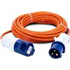 Status Prolunga da 10 m, 16 A/230 V, cavo arancione da 1,5 mm, IP44 resistente alle intemperie, ideale per campeggio, roulotte, camper e cantieri (10M16A1.51PK4)
