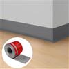 Hengrongshen Battiscopa in PVC Adesivo, 20x60mm x 5m Copri Battiscopa Adesivo, Morbido Profilo Angolare PVC, Profili in PVC Copri Battiscopa Decorativi per Cucina e Bagno,Soggiorno, Officio (Grigio)