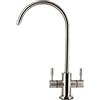 Bellerofonte Rubinetto Cucina a 2 Vie in Acciaio Inox per Osmosi Inversa e Microfiltrazione con opzione Freddo, Gasatura