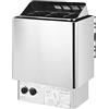 SDKEHUI Stufa Elettrica per Sauna 6KW con Controllore Interno Sala Sauna 220V Acciaio Inox Domestica Vasca da Bagno Doccia Spa Riscaldatore di Sauna Area di Lavoro 3m³ Pietra NON Inclusa