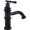 ZYCDP Miscelatore Bagno Lavabo e Bidet Set Vintage Rubinetto Bagno Monocomando Miscelatore Lavabo Lagno Ottone, Nero Antico, Corto