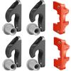 BUTTONFIX Button Fix Tipo 2 Compact Drop Down Staffa Connettore Slide & Click x4 + 2 Marker Tools