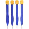 QUARKZMAN 4Pcs Cacciavite In Plastica 1.3mm/1.8mm/2.0mm/2.4mm Testa A Fessura Per Riparazione Ceramica Strumento Manuale Con Copertura Rotante Per Regolazione Circuiti Ad Alta Frequenza