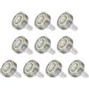 QUARKZMAN 10Pz Rotelle Box Doccia 19mm x 6mm Passo 6mm, Ruote di Ricambio Puleggia a Rulli con Cuscinetti in Acciaio per Guida Binari per Porte Scorrevoli Finestre, M6 x 10mm Filettatura