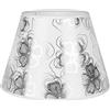 Sinta Paralume Tessuto Coolie Moderno Rilancio Lampada da tavolo E14/E27 Lampada da comodino Lampada da parete Paralume, Ø12/30cm,Argento