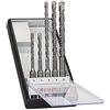 Bosch Professional Set da 5 Pezzi di punte per martelli perforatori Robust Line SDS plus-5, per calcestruzzo, accessorio per martello perforatore