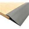 JCRWXP 1 Metro Profilo di Transizione Pavimento, Tappeto Profili in PVC, Nero Autoadesivo Soglia di Dislivello Pavimento, per Passaggi da Soglia con Un'altezza di 15 mm, per Laminato, Moquette, Parquet