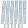 JALEVID 6 connettori per profili in alluminio 30 x 30, connettore per profilo in alluminio, 180 mm, per 30 x 30 cm, con viti per profili M6, per profili di costruzione, profilo in alluminio 3030