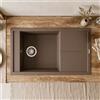 Elleci Lavello Elleci Incasso 1 vasca 78x50 Unico 305 Keratek Marrone Cocoa LKU30587