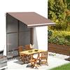 Fengshui Tenda da sole, 3 x 2,5 m, tessuto di ricambio con mantovana, in poliestere resistente ai raggi UV, per tettoia della terrazza