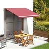 Fengshui Copertura per tenda da sole, 3,5 x 2,5 m, tessuto di ricambio in poliestere resistente ai raggi UV, con mantovana, adatta per ombreggiare terrazze e giardini, senza telaio