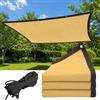 TaimeiMao Rete ombreggiante con occhielli,3x4M Rete Ombreggiante,Teli ombreggianti da esterno,Protezione Solare Telo Ombreggiante Occhiellato,per giardino,pergola,piante da patio,serra,polla