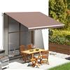 Fengshui Tenda da sole, 4 x 3 m, tessuto di ricambio in poliestere resistente ai raggi UV, con mantovana, resistente alla luce, per patio, terrazza o giardino, senza telaio