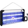 Zendea Lampada Antizanzare Giardino Esterno, Zanzariera Elettrica 30W UV - Trappola Zanzare e Trappola Mosche, Ammazza Zanzare Elettrico, Uso Interno ed Esterno a Parete, Catena o Terra