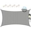 Sol Royal Tenda a Vela Ombreggiante Rettangolare HDPE Parasole Giardino UV