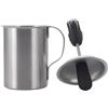 Generico Pentolino Salsa - 500 Millilitri Set, Pennello Acciaio, Inossidabile Kit | Strumento Multifunzionale Per Griglia Barbecue Carne Marinata Cucina Esterno Accessorio Professionale Supporto