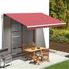 Fengshui Copertura per tenda da sole, 4,5 x 3,5 m, tessuto di ricambio in poliestere resistente ai raggi UV, include 1 tessuto principale e 1 mantovana, per ombreggiare terrazze e giardini