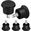 Vorcool Set di 5 ricambi per rotelle sedia, mobili da ufficio, casa, colore: nero