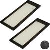 kalb Material für Möbel kalb TooFlatXL luce LED sottopensile 12V set 1-4 con interruttore wireless MonoDot, ultra sottile 4 mm, campo luminoso XL 155 x 55 mm, nero, Plug & Play con alimentatore (2, bianco caldo)