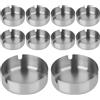 LIAILA Set di 10 Posacenere, posacenere da esterno per esterni, posacenere da tavolo, esterno da tavolo Resistente e lavabile per feste, barbecue, ufficio domestico, balcone