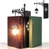 SRXY Library Lantern Mini Bookshelf Lamp,Library Lantern-Decorative Bookshelf Lighting, Reading Book Shelf Lamp Lights Between Books For Bookworms Or Study Reading Corner Home Library (1PCS)