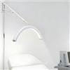 vnmudzeo Lampada A Mezzaluna per Nail Art, Braccio Estensibile da 62 A 113 Cm, Luce A Mezzaluna A LED per Estetista, Doppio Controllo, per Sopracciglia, Tatuaggi, Nail Art, Parrucchiere White