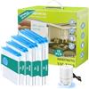 PARPAT 10 Sacchetti Sottovuoto Per Vestiti Con Pompa Ad Aria Elettrica - 3 Jumbo, 3 Grandi, 2 Medie, 2 Piccoli, Con Chiusura Lampo, Trasparenti Per Viaggi, Trasloco, Vestiti E Copriletti
