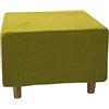 Highdi Copri Pouf Quadrato Elasticizzato, Spandex Copertura Dell'Ottomano Tinta Unita Copri Poggiapiedi Poltrona per Soggiorno, Morbido Lavabile Fodere per Sgabello (M,verde jacquard)