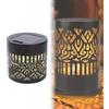 Generico Lampada da parete solare Mandala a colori variabili, lanterna solare da giardino esterni, lampada di proiezione decorativa, per patio, prato, festa, terrazza.，Luce calda：1