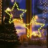 MUSUNIA Star Window - Illuminazione per finestre a LED natalizia, luminose a batteria con timer, stelle luminose impermeabili, stelle natalizie a LED per decorazioni natalizie, 2 pezzi