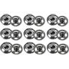 QUARKZMAN 72 Set Bottoni Automatici a Pressione 6/7/8mm Bottoni a Pressione da Cucire Metallo Accessori per Chiusura Borse Vestiti Jeans Cucito Artigianale, Gunmetal