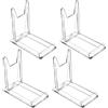 Cobee 4 supporti in acrilico, supporto per piatti in plastica, supporto per display acrilico, supporto regolabile, in plastica, trasparente, per libri, elettronica, foto
