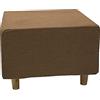 Highdi Copri Pouf Quadrato Elasticizzato, Spandex Copertura Dell'Ottomano Tinta Unita Copri Poggiapiedi Poltrona per Soggiorno, Morbido Lavabile Fodere per Sgabello (S,jacquard khaki)