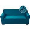 Highdi Copridivano Elasticizzato 2 Posti con Braccioli, Fodera per Divano, Universale Copridivani Copri Divano per Poltrone Mobili Sofa Protettore (Teal,2 Posti)