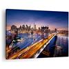 ARTTOR Moderno Quadro su Tela 70x50 cm Stampe da Parete Architettura Città - 2820 | New York U.S.A. America Quadro Decorativo 1 pezzo Soggiorno Camera da Letto Arte da Parete Decorazione da Parete ARTTOR