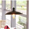 Chao Zan Lampada a Sospensione E27 Vintage Industriale Nero Edison Lampada a Soffitto Metallo Plafoniera Lampadario Pendente Lampada per Bar Ristorante Retro
