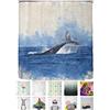 arteneur Tenda da Doccia Antimuffa 200x220cm Balena | Tessuto riciclato, OEKO-TEX 100, lavabile 40°C, oscurante, impermeabile, orlo appesantito, con 12 anelli riciclati