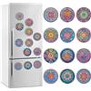 Starnearby 12 Pezzi Adesivi Magnetici per Frigo, Fai da Te Diamond Painting Magnete per Frigo Decorative, Calamite per Frigorifero, Magneti Decorativi per Frigorifero, Lavagna, Bacheca