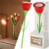 SFBKGTU Ricaricabile Lampada da Lettura senza Fili a LED, 360° Flessibile Luce da Lettura portatile per viaggi, Letto, Tavolo, Studio lettura - Rosa Eterna Regalo per Mamma Fidanzata Donna Compleanno Regali