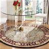 Highdi retrò Fiori Tappeto Rotondo Salotto Cameretta Moderno Tappeti Soggiorno Pelo Corto Tappeto Morbido Antiscivolo Tappeti Classico per Bambini Cucina Balcone Tappet Home Decor (Vite Fiori,120cm)
