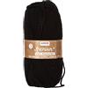 Glorex 5 1001 15 - Lana premium in 100% acrilico, facile da lavorare, versatile, calda, morbida, non graffiata, 50 g, circa 140 m, colore nero