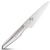 KAI Seki Magoroku Shoso coltello multiuso piccolo 12,0 cm lunghezza lama - acciaio inossidabile 5CR15MoV 56 (±1) HRC - affilatura convessa - manico in acciaio inossidabile 18-8 con motivo a rombi