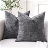 Dorunfeey Fodere Cuscini 50x50 Grigio Ciniglia Decorativi Moderni Cuscini Arredo Letto Arredo Cushion Covers Federa Cuscino 50x50 Tinta Unita da Arredamento per Salotto Camera da Letto Soggiorno Sala Set di 2