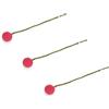 Én Gry & Sif Gry & Sif Fatto a mano e certificato Fairtrade, elegante design danese x artigiani del Nepal | Dot Flowers in feltro - Fiori artificiali per la decorazione del soggiorno | Melone | Set da 3